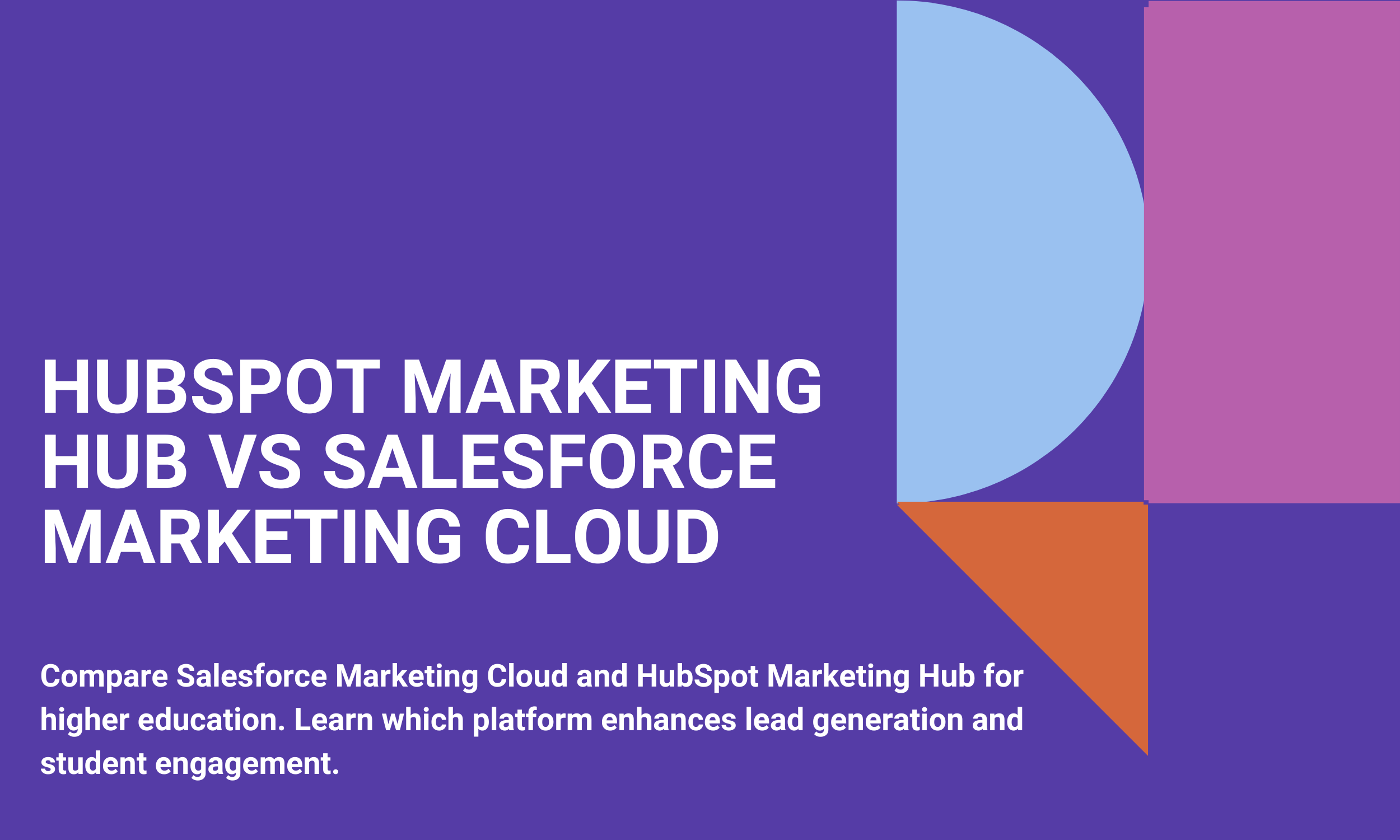 HubSpot Marketing Hub vs Salesforce Marketing Cloud