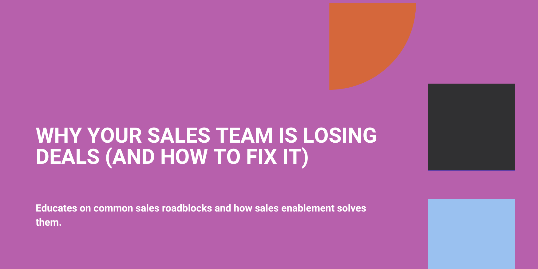 Why Your Sales Team Is Losing Deals (And How to Fix It)