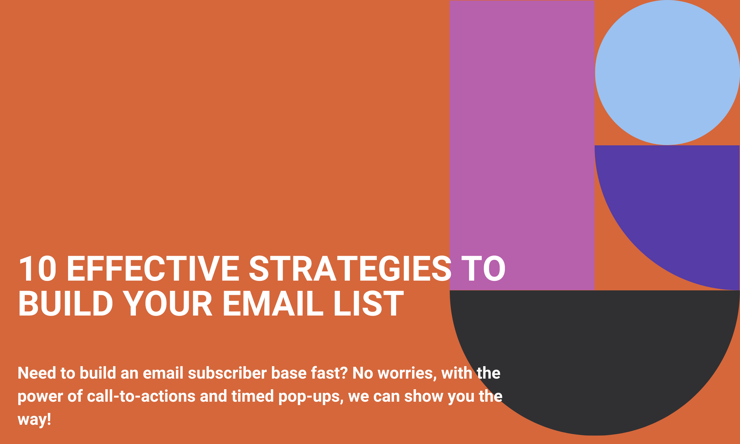 10 Effective Strategies to build your Email List