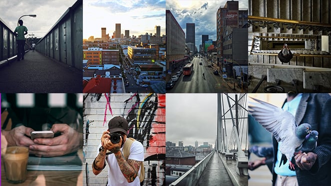 Photo collage of Johannesburg
