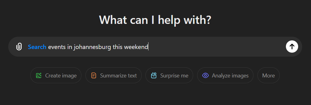 this is what a search looks like on searchgpt